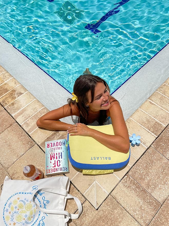 Ballast Beach Pillow – Comfy Durable &amp Compact Stays Put on Windy Beaches with Patented Sand Pouch Inflatable Pillow for Beaches Pools Camping Festivals and Travel (Sunshine Yellow)