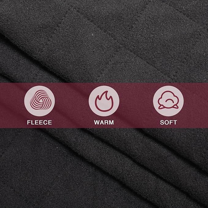 Preboun 4 Pack Large Waterproof Stadium Blankets Thick Warm Fleece Picnic Camping Blankets for Cold Weather Football Games Concerts Beach Outdoor Activities Homeless Donations(Dark Red)
