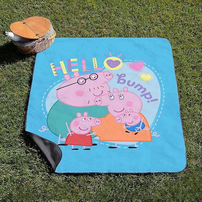 CafePress Peppa Pig: Hello Bump 50 x 60 Water-Resistant Outdoor Blanket