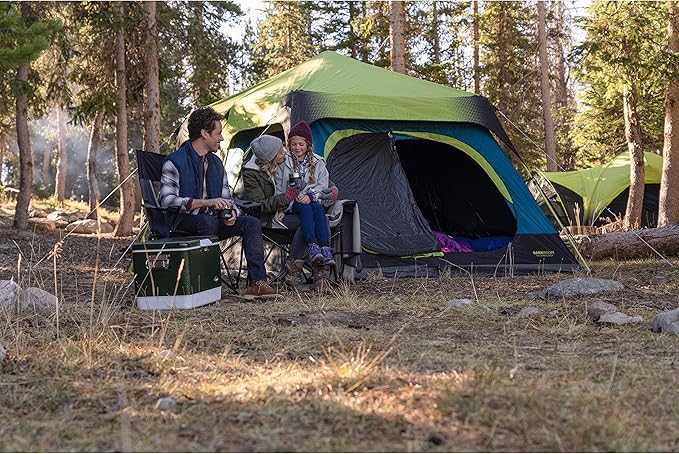 Coleman 4/6/8/10 Person Instant Camping Tent with 1-Minute Setup Large Family Tent with Pre-Attached Poles Air Vent &amp Carry Bag Sets Up in About 60 Seconds