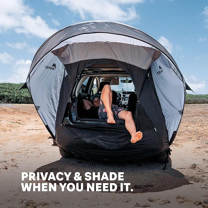 Napier Sportz Cove | SUV Tailgate Tent with Awning | Fits Small to Large SUVs | Easy 5-Minute Setup | Sun Protection &amp Privacy Shelter for Camping Tailgating Road Trips
