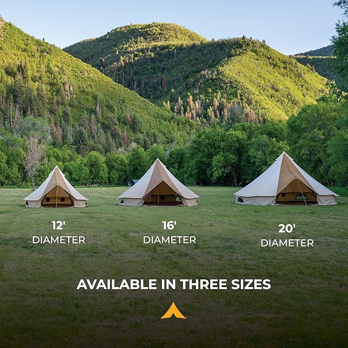 Teton Sports Canvas Tents Tent for Family Camping in All Seasons The Right Shelter for Your Base Camp Waterproof