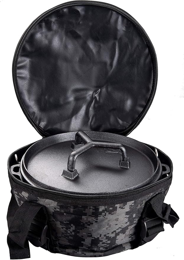 camping moon Dutch Oven 10 inch Storage Bag for Dodge Oven (Camouflage Pattern JP-DO-28BM)