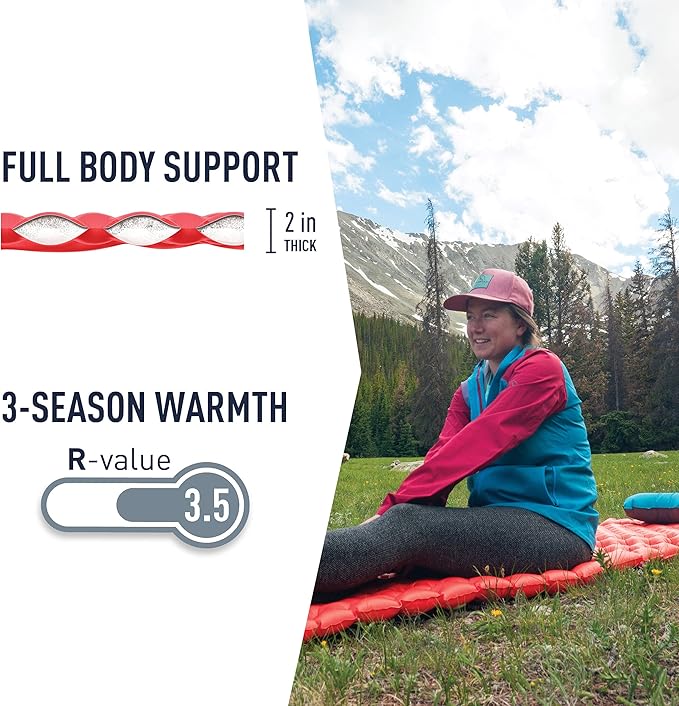 Sea to Summit Ultralight Insulated Backpacking Sleeping Pad Women's Large (72 x 25 x 2 inches)