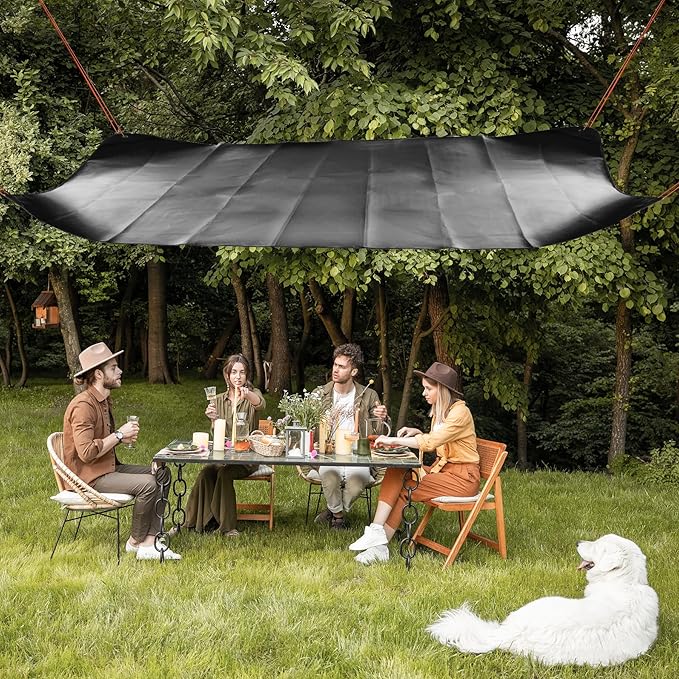 RedSwing 6 Pack Heavy Duty Reflective Survival Space Blankets Multipurpose Emergency Thermal Blanket for All Weather Black
