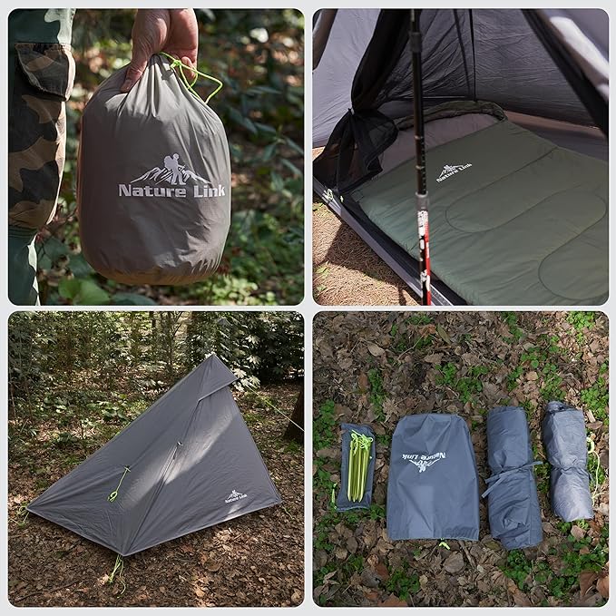 Altair One Ultralight Trekking Pole Backpacking Tent Waterproof SIL Nylon Double Wall 3 Season 1 Person Shelter for Backpacking Hiking Camping Trekking Bushcraft