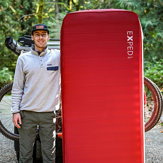 Exped MegaMat Max Long X-Wide - Self Inflating Plush Sleeping Mat 6” Foam Pad Pump Included