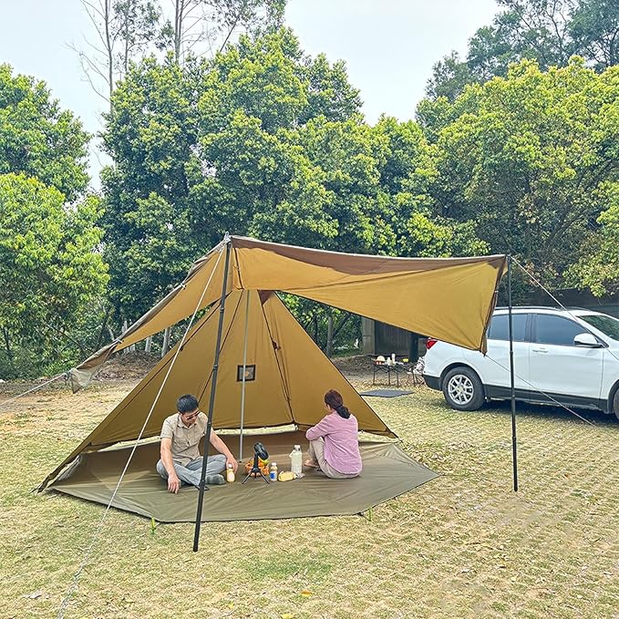 Ground Sheet Mat - 210 D Oxford Cloth Waterproof Camping Tarp Octagonal Multipurpose Outdoor Picnic Mat Waterproof Camping Ground Cloth | Octagonal Outdoor Tent Mats for Picnics Playground Hiking