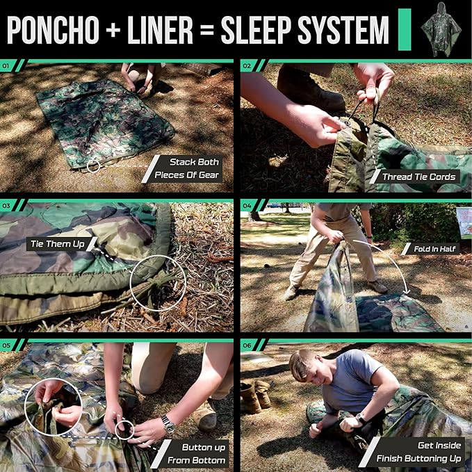 Woobie Blanket Poncho Liner Army &amp Military Blanket | Insulated Thermal Camping Blanket | USGI Waterproof Army Gear &amp Military Gear