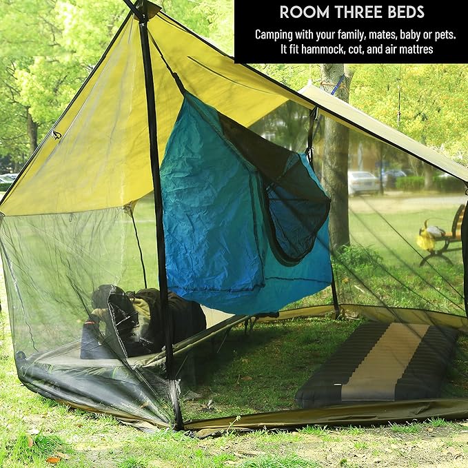 Preself Screen House for Hammock Canoe Picnics Backyards Backpacking Camping Beach in Summer