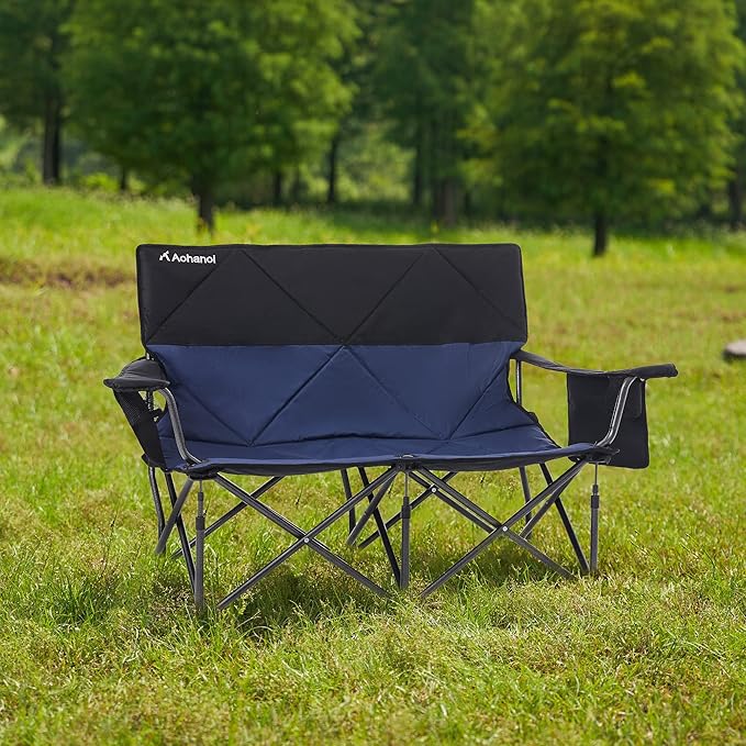 Oversize Camping Chairs (loveseat Blue 1PC)