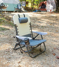 CAMP &amp GO 4-Position Lace-up Suspension Backpack Camping Chair Slate