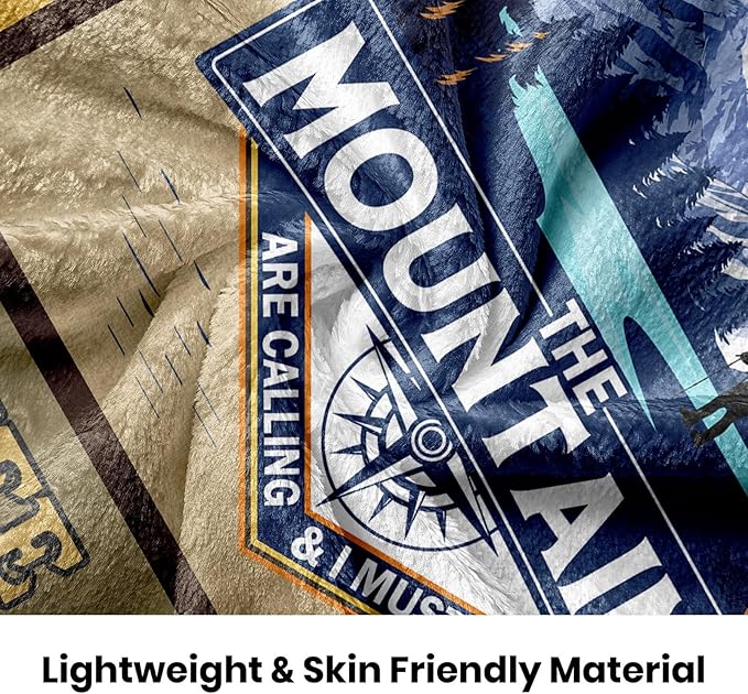 Hiking Gifts for Men Hiking Gifts for Women Gifts for Hiker Outdoor Blanket 60x50 Hiking Gifts Hiking Lovers Gifts Hiking Gifts for Couples Hiker Mountain Gifts Gifts for Hiker Christmas