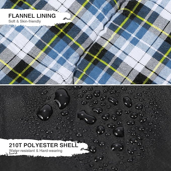 REDCAMP Cotton Flannel Sleeping Bag for Camping Backpacking Adults Cold Weather Envelope Sleeping Bags with 2/3/4/6lbs Filling