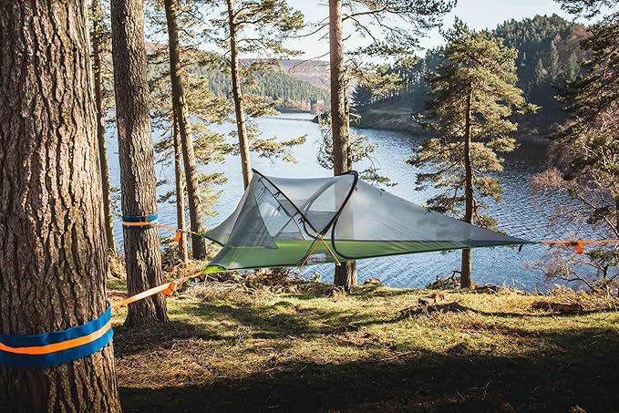 Tentsile Connect V3 2-Person Tree Tent Hammock The Original Tree Tent Company 880 Pound Capacity Portable Treehouse Heavy Duty Ratchets Included Designed in The UK
