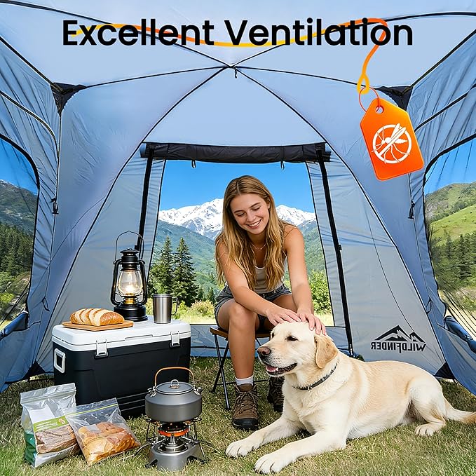 SUV Tent Rectangle Car Tent for Family Waterproof &amp Windproof for Car Camping Large Camping Tents with Storage Bag SUV Van Jeep