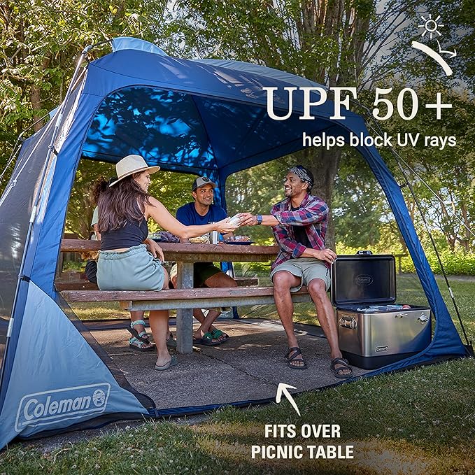 Coleman Skyshade Screen Dome Canopy Tent 8x8/10x10ft Portable Screen Shelter with Easy Setup for Bug-Free Lounging Great for Beach Yard Picnic Park Camping &amp More