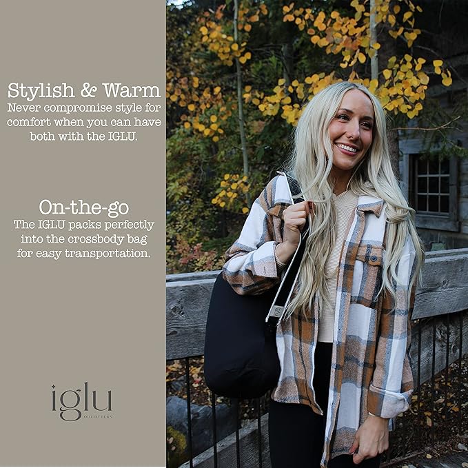 IGLU Outfitters Wearable Sleeping Bag Long Puffer Jacket Stadium Sack Camping Sports Stadiums Poncho Blanket