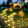 Hummingbird Solar Watering Can Lights Outdoor Waterproof Garden Lanterns with Shepherd Hook Solar Garden Decor for Yard Outdoor Landscape Pathway Gift for Women Mom Grandma Christmas Gifts 2 Pack