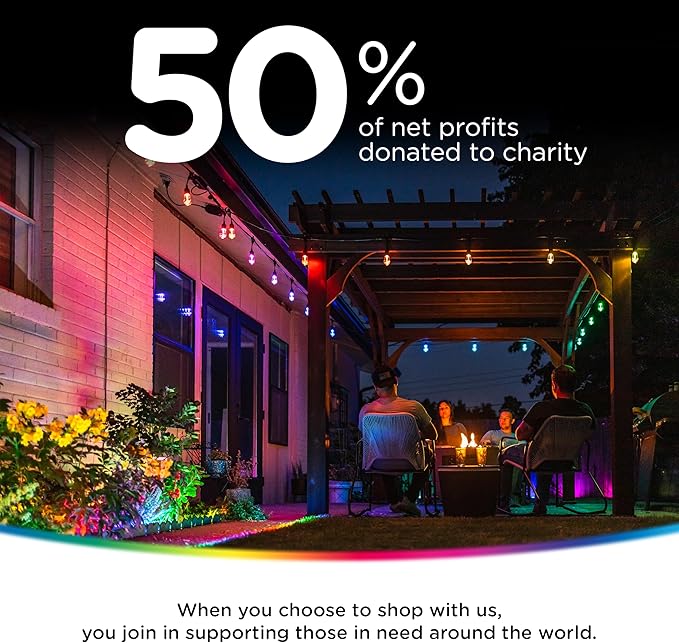 Enbrighten Vibe Eternity Permanent Outdoor Lights for House 100 Feet 72 RGBWIC LEDs Close Spacing 33lm Color Changing Christmas Eave Lighting Smart App Works with Alexa Google Home 82730