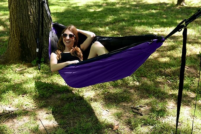Kijaro Kubie 10-in-1 Versatile Portable Hammock Poncho Blanket Sleeping Bag Hammock Underquilt &amp More - Multi Use Outdoor Gear for Camping Travel &amp Sports Games