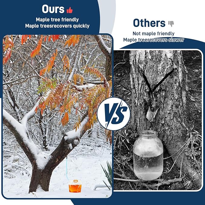 Maple Syrup Tapping Kit Maple Syrup Tree Tapping Kit Include 10 Drops 10 Tube 7 Sap Filters 6 Sap Clear Bags