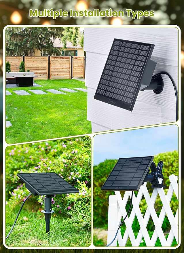 Brightown 75FT Solar String Lights Outdoor Waterproof with Remote Solar Patio Lights with 35 Shatterproof LED Bulbs 3 Light Mode Dimmable &amp Timer Hanging String Lights for Porch Garden Bistro