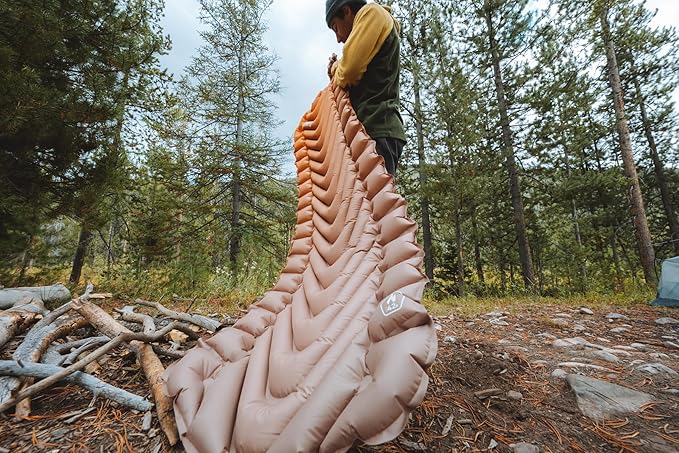 KLYMIT Insulated Static V2 Inflatable Sleeping Pad | Upgraded Comfort | Portable Ultralight Easy to Inflate Foldable Air Bed for Camping Backpacking &amp Hiking — Blend