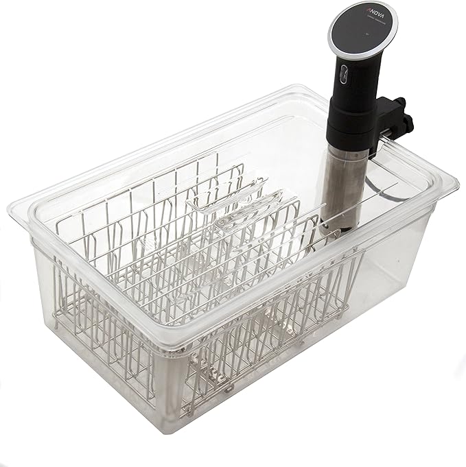 LIPAVI C20L-AP Lid for LIPAVI C20 Sous Vide Container tailored for the Anova Precision immersion circulator