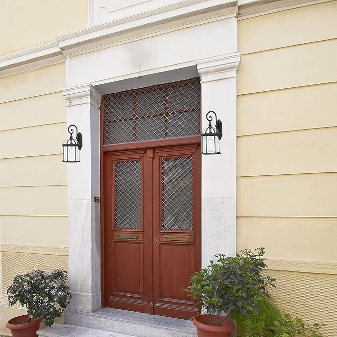Nuvo Lighting 60/4966 Traditional One Light Outdoor Wall Mount from Boxwood collection in Black finish