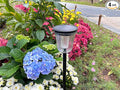 Solar Pathway Lights 4 Pack 2-in-1 Cool &amp Warm White High Lumen Waterproof IP65 Auto On/Off Outdoor Solar Lights for Yard Patio Walkway Garden