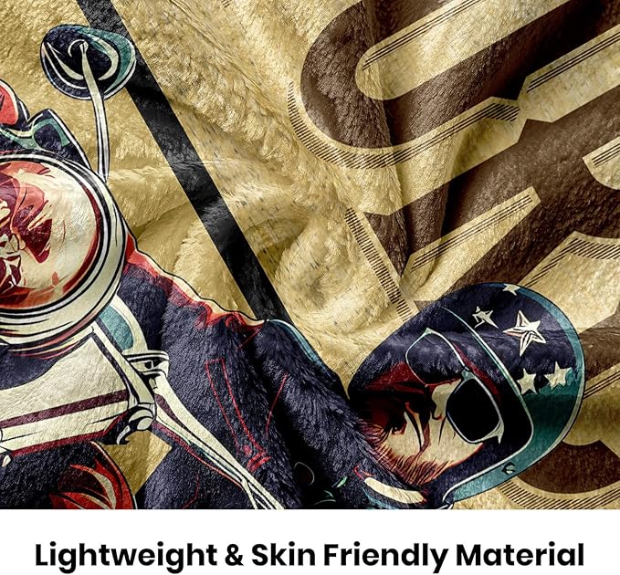 Motorcycle Gifts for Men Motorcycle Throw Blanket 60x50 Gifts for Motorcycles Riders Lovers Women Best Motorcycles Enthusiasts Gift Ideas for Birthday/Christmas/Father's Day