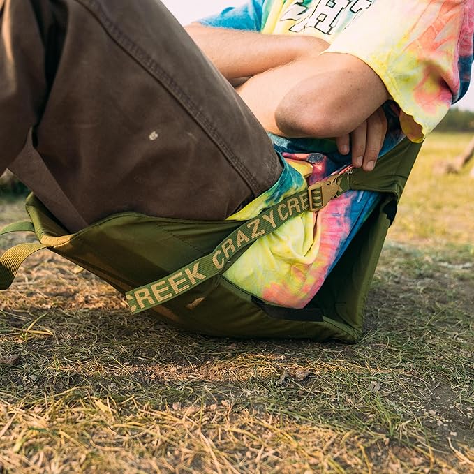 Crazy Creek Original Chair Perfect for Stadium Seats Camping Hiking &amp More Comfort on All Terrains Adjustable Straps Lightweight Design Water-Resistant