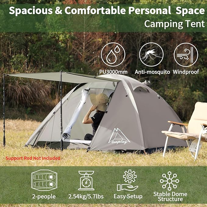 Camping Tent Easy Setup 1-2-8-10 Person Waterproof and Portable Tent for Camping Hiking Outdoor