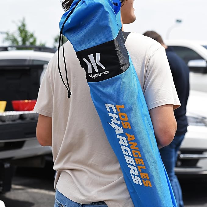 Kijaro Sports Fan Folding Chair 26 L x 35.5 W x 37 H Los Angeles Chargers