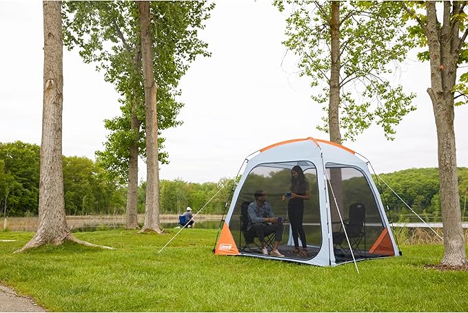 Coleman Skyshade Screen Dome Canopy Tent 8x8/10x10ft Portable Screen Shelter with Easy Setup for Bug-Free Lounging Great for Beach Yard Picnic Park Camping &amp More