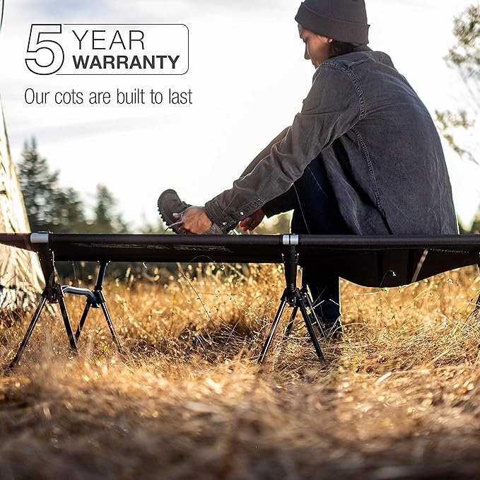 Helinox Cot Max Lightweight Compact Collapsible Portable Camping Cot Black