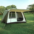 REDCAMP 6 Person Tent for Camping Parties Easy Setup Large Waterproof Windproof Family Cabin Tents with Porch 10'X7'X78in(H)