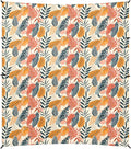 Camping Sun Shelters Tropical Leaves Pattern Print Beach Canopy 126 * 110.2in