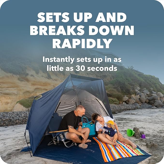 Sport-Brella Suncave UPF 50+ Sun and Rain Canopy for Camping Beach and Sports Events