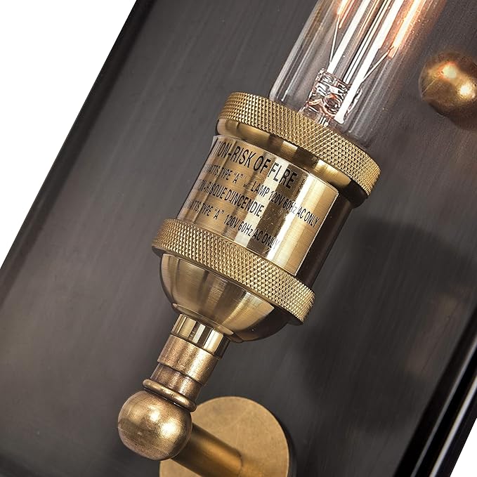 c cattleya Outdoor Wall Light Fixture Brass Exterior Wall Lantern Waterproof Outdoor Wall Sconce Front Porch Light with Unique Door Design for Garage Garden Patio Staircase Balcony