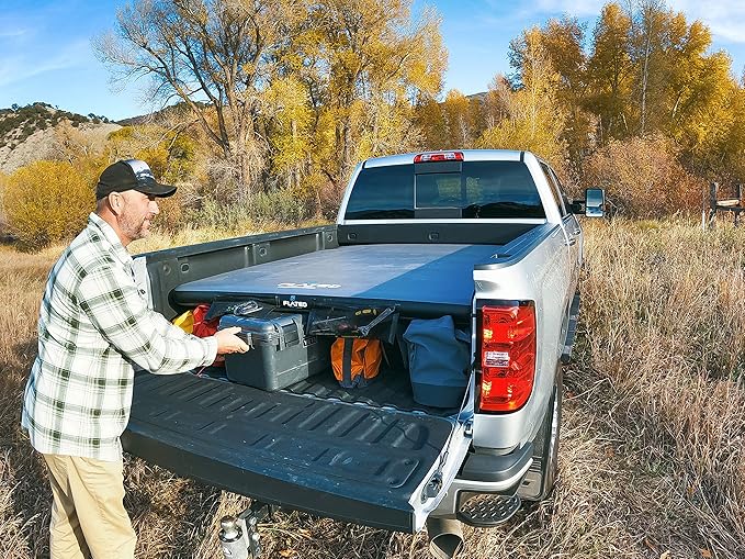 FLATED Air-Deck COT60 - Versatile 6 ft Inflatable Raised Sleeping Platform for Trucks Vans SUVs and RVs