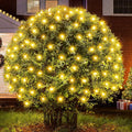 BlcTec Upgraded Outdoor Christmas Lights 280LED 10ft x 6.7ft Christmas Net Lights with UL Certified 8 Modes Timer Connectable Waterproof &amp Thick Wire for Bushes Shrubs Decorations WarmWhite