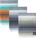 Benevolence LA Authentic Handwoven Mexican Blanket | Yoga Blankets Outdoor Picnic Beach Camping | Equestrian Saddle | Serape 50x70 inches
