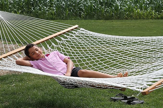 Vivere COT21 Cotton Rope Double Hammock