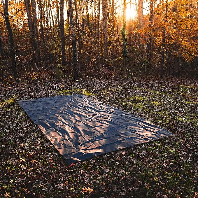 Gazelle Tents™ T4 Plus/T8 Tent Footprint 300D Waterproof Ground Tarp 4 Tack Down Stakes GA103