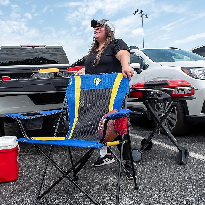 Kijaro Sports Fan Folding Chair 26 L x 35.5 W x 37 H Los Angeles Rams