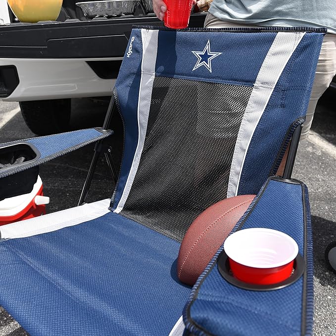 Kijaro Sports Fan Folding Chair 26 L x 35.5 W x 37 H Dallas Cowboys