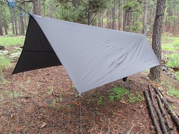 Hammock Bliss Extra Large Rain Fly - Waterproof Tent Tarp Rain Fly and Hammock Shelter to Cover Your Hammock &amp Your Gear – Massive Coverage to Make Hammock Camping A Dry Rain Free Experience