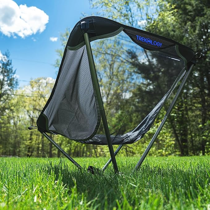 TREKOLOGY Ultralight Beach Chair Lightweight Camping Chair for Backpacking Hiking and Travel - YIZI LITE